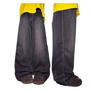 Y2K Brown Tab Faded SouthPole Baggy Men's Jeans 38x31